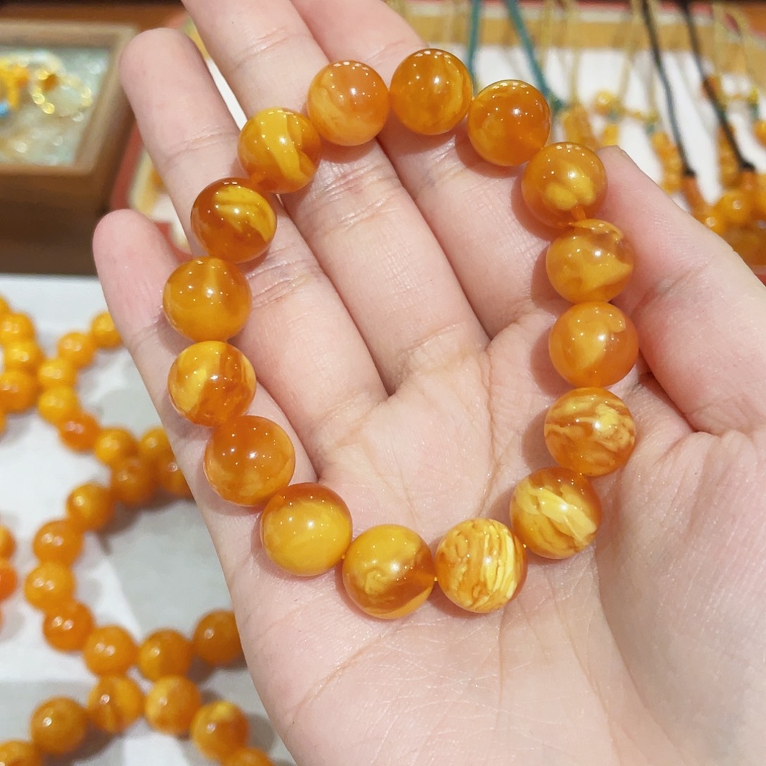 蜜蜡手链未镶嵌手串