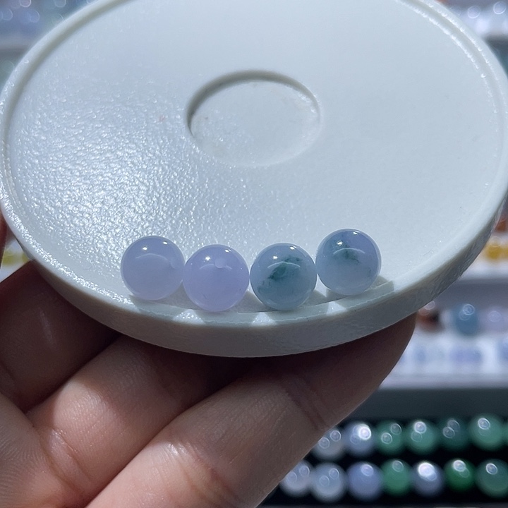 N***s翡翠散珠翡翠圆珠 卡8