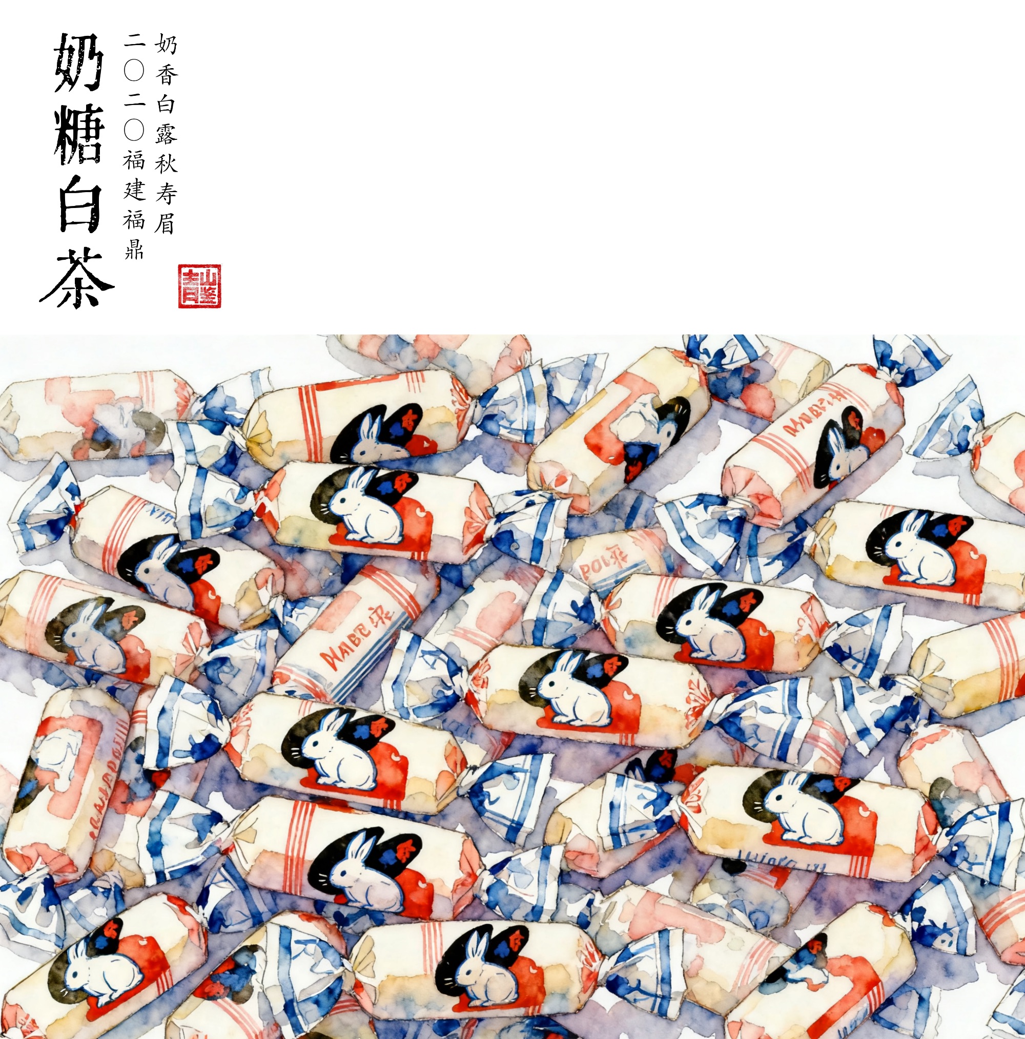 【青山鉴·白茶】《奶糖寿眉》2020福建福鼎·奶糖香白露秋寿眉
