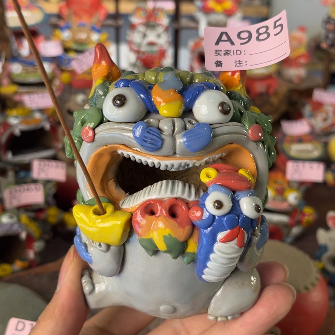 泥塑纯手工茶宠摆件