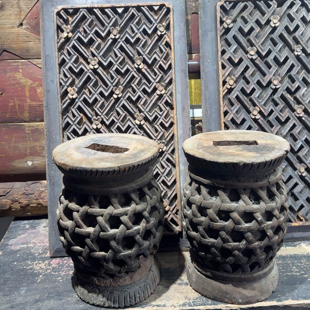 香樟木老木雕花板