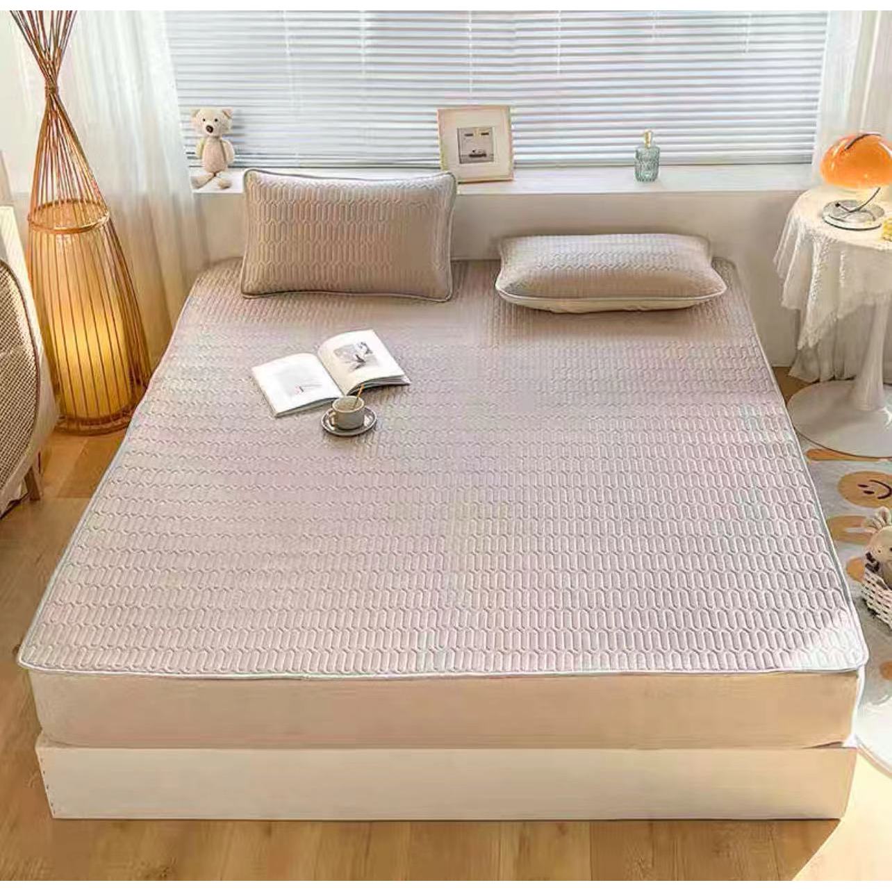 夏季凉席三件套(凉席1.8*2m-枕套45*72cm)B2270