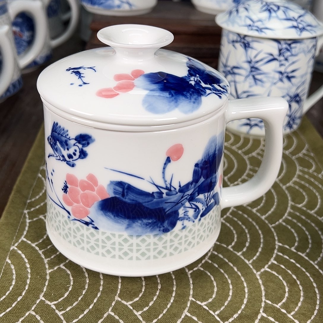 九**飞景德镇陶瓷高温陶瓷办公杯