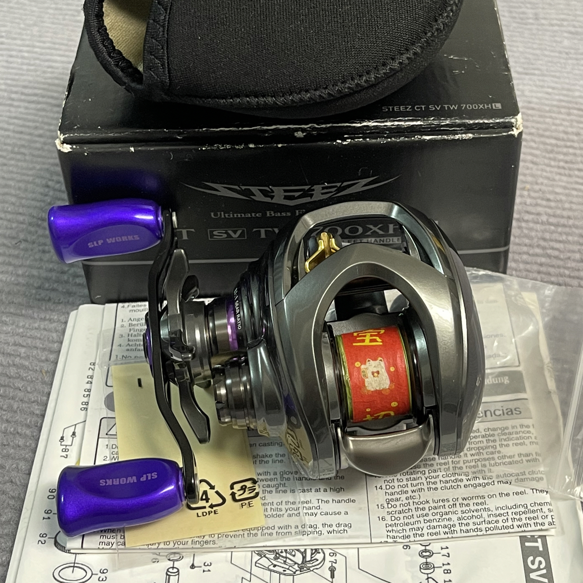 19款四弟子ctsv8.1速比左手水滴轮 改了握丸，顺滑无齿感，书盒齐全