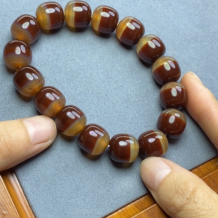 玛瑙/玉髓手链未镶嵌就***串