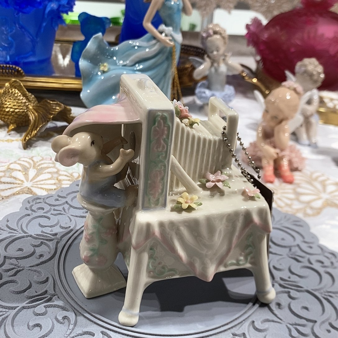 摆件0212骨瓷小老鼠电影放映机摆件