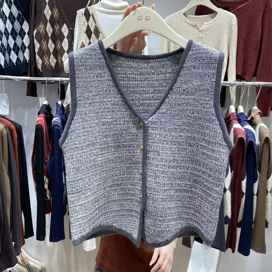 2025秋冬新款原创设计毛衣马夹女上衣【1-21】