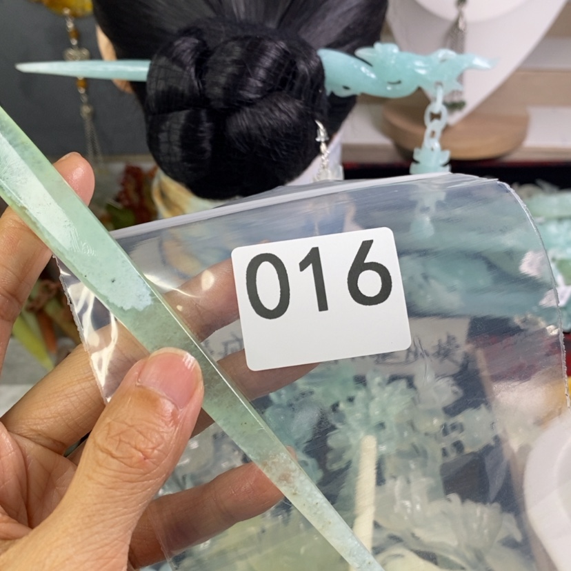 【闪购商品】岫玉发饰未镶嵌一*