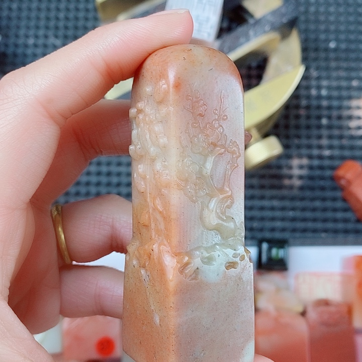 寿山石现场直播手工