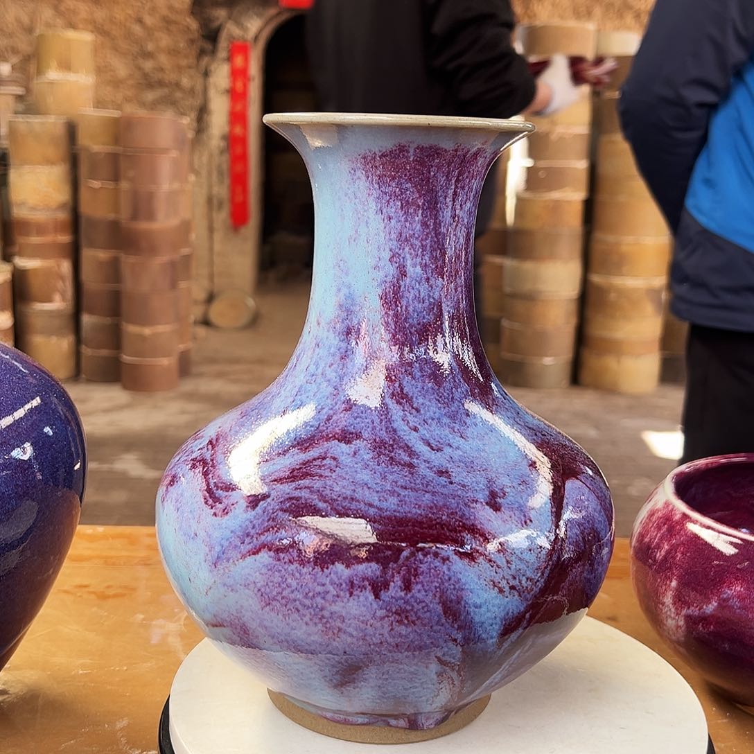 瓷片龙**舞锦丰源钧窑柴烧作品