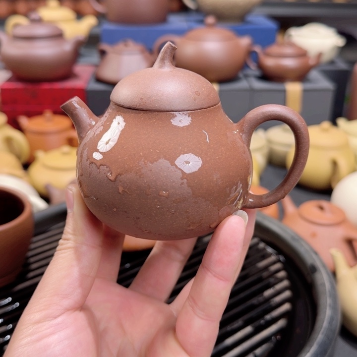 茶壶紫砂紫泥茄瓜170cc