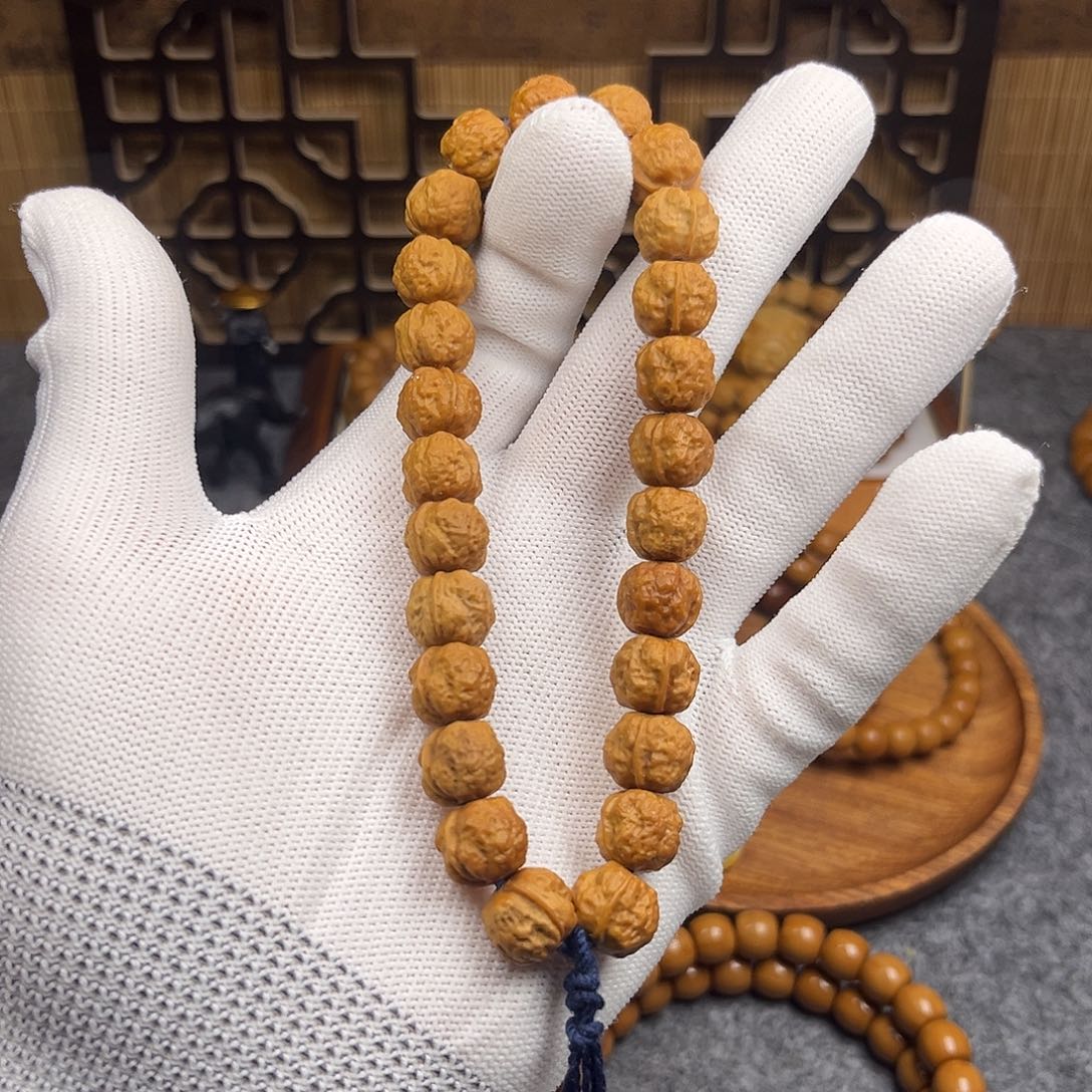 文玩核桃手串难**宵纯手工