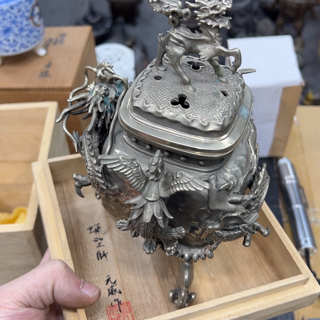 铜中古工艺品摆件