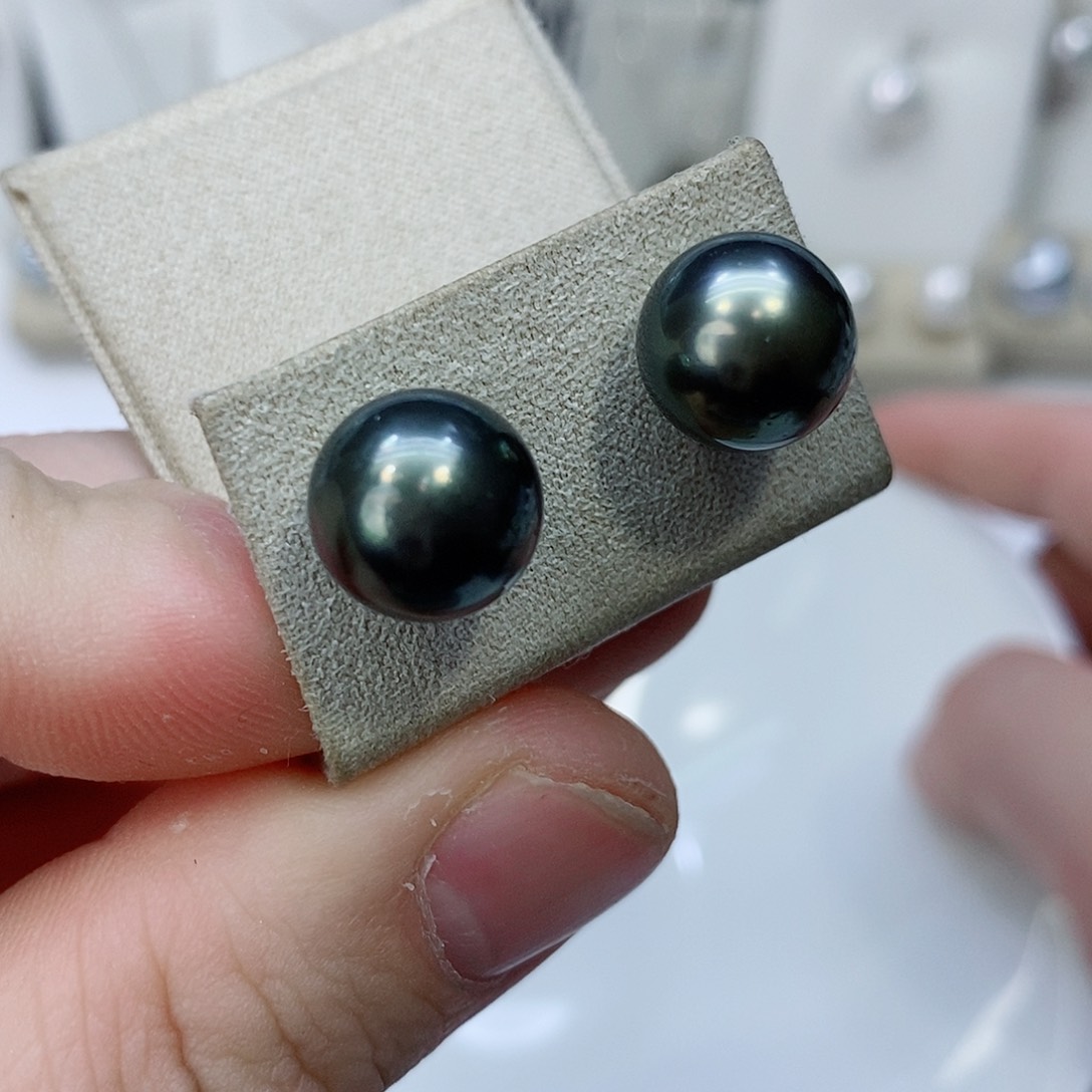 海水珍珠耳饰18K金镶嵌