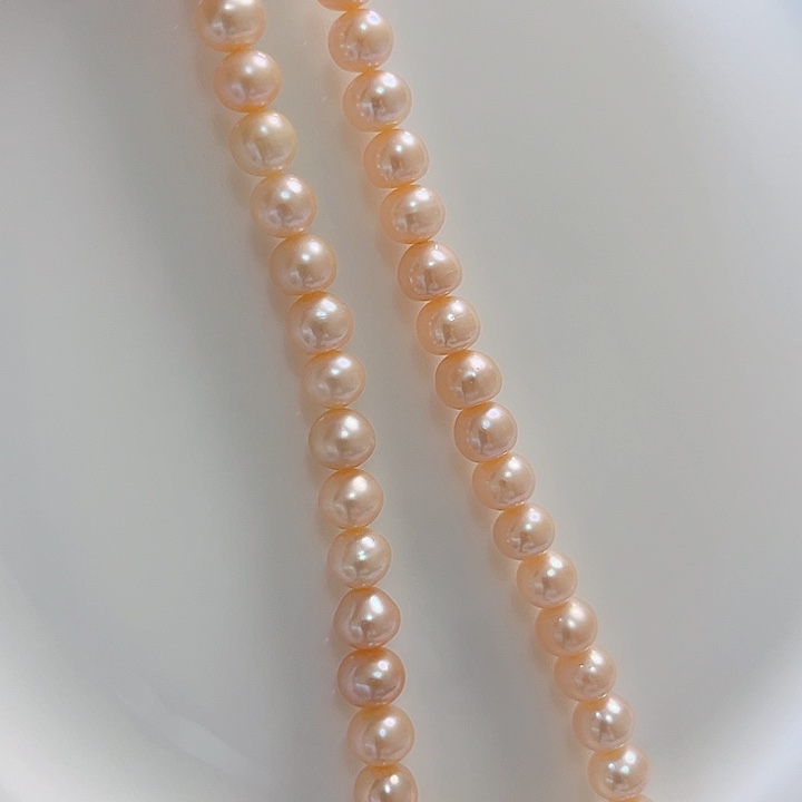 8左右中国红淡水珍珠未镶嵌