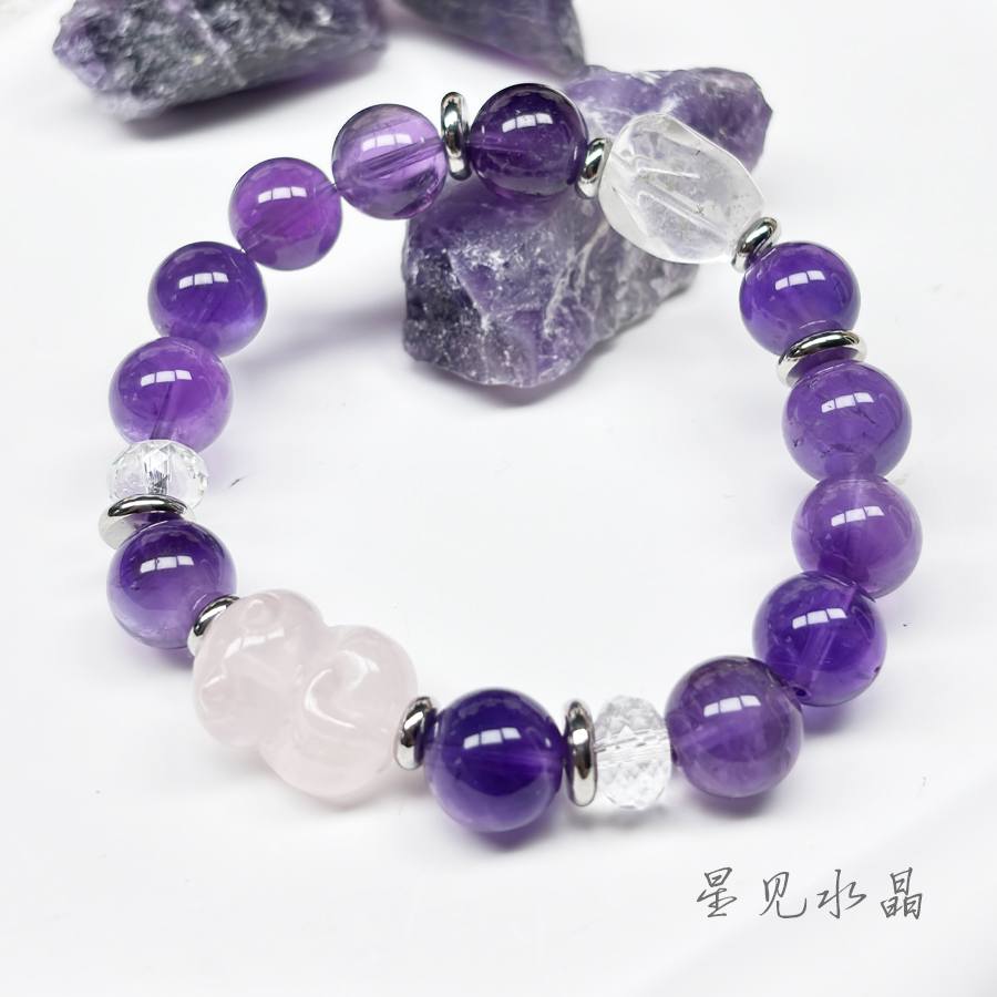 07-A天然水晶设计款手串