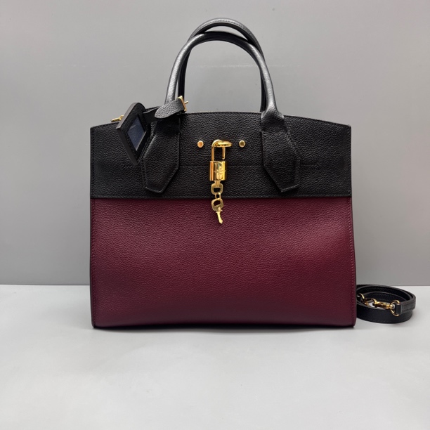 95新 LouisVuitton/路易威登 色荔枝纹Citysteame通勤包尺寸31*23
