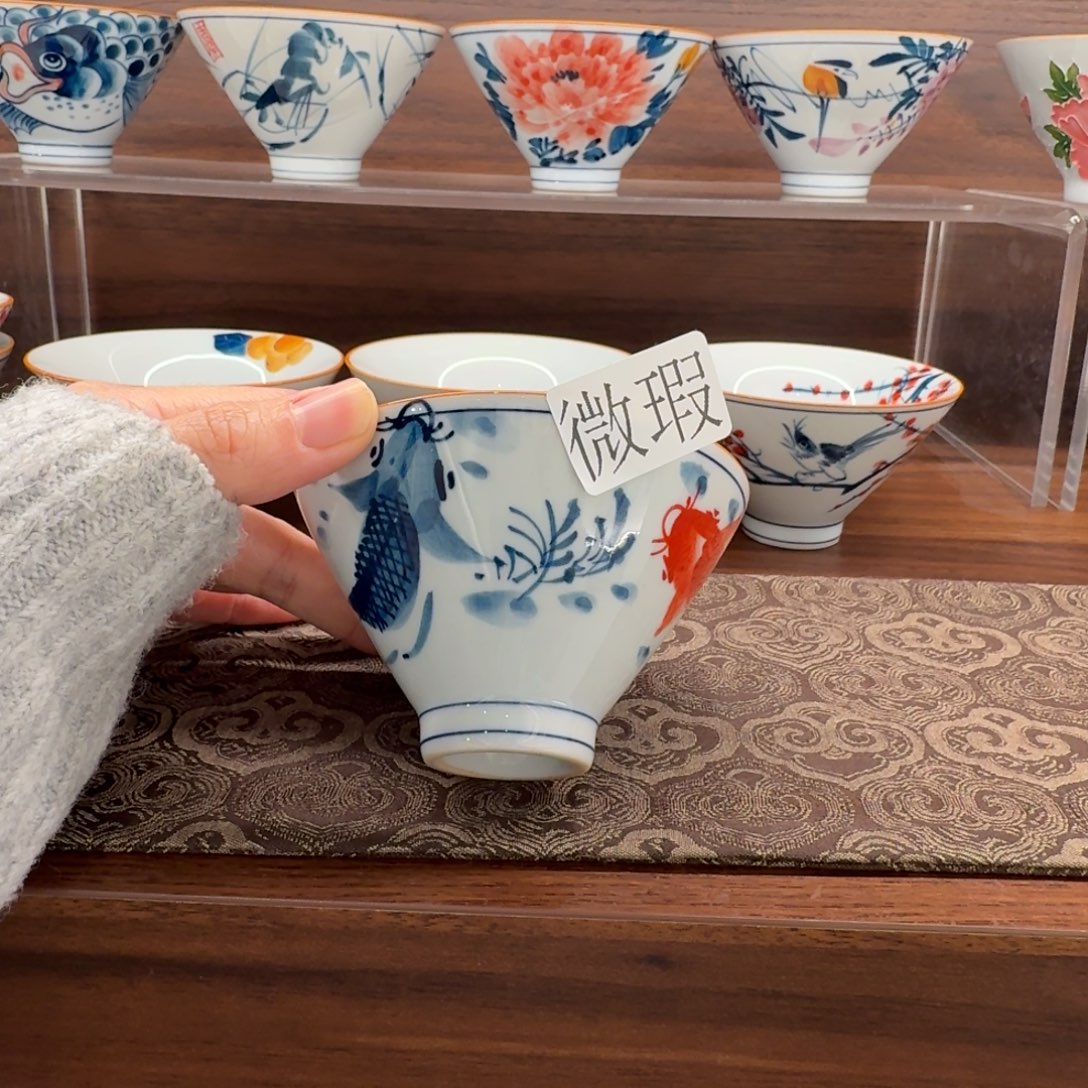 微瑕釉下彩纯手绘