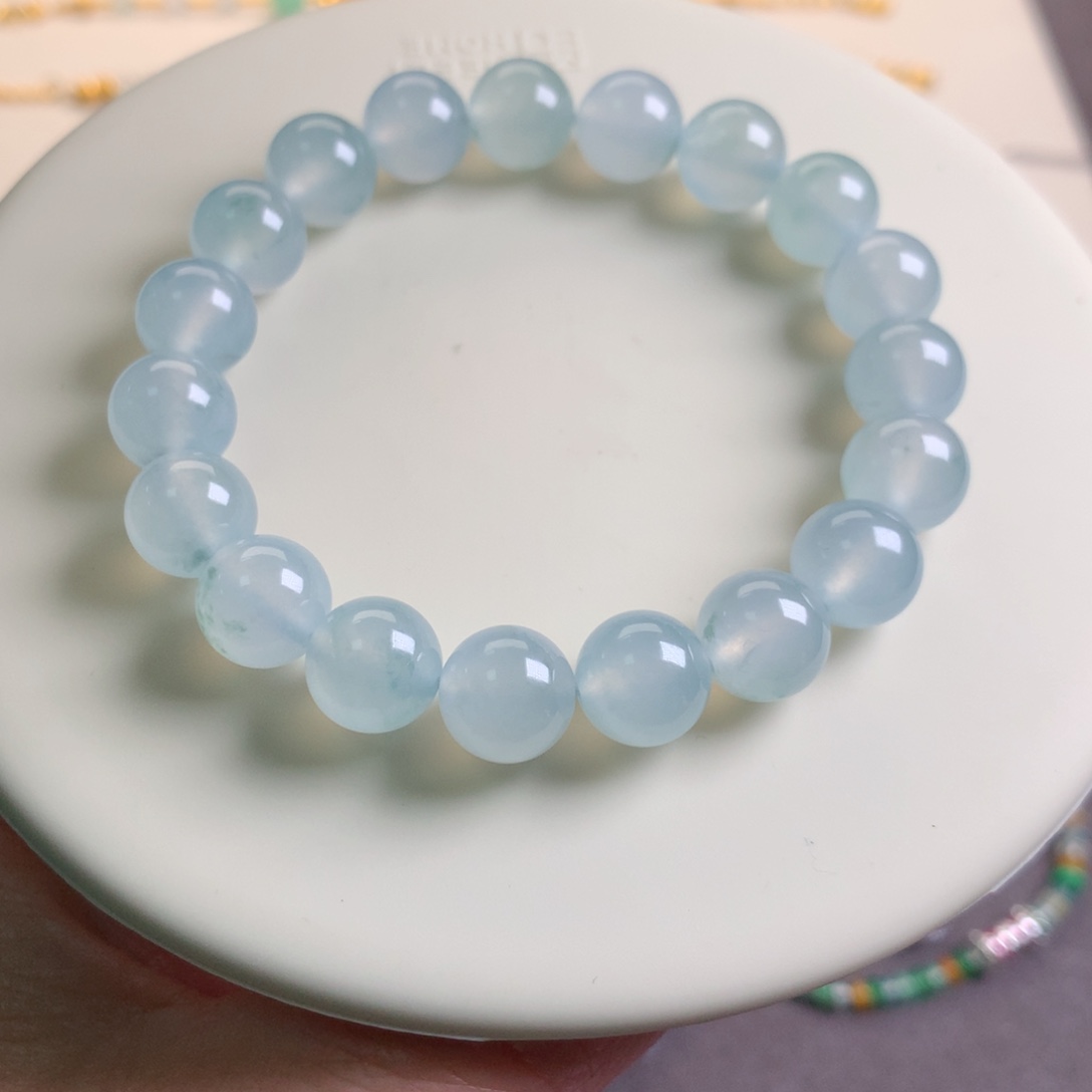 翡翠手链未镶嵌晴底