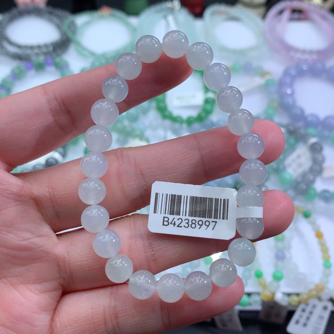 翡翠手链未镶嵌伊*?天然