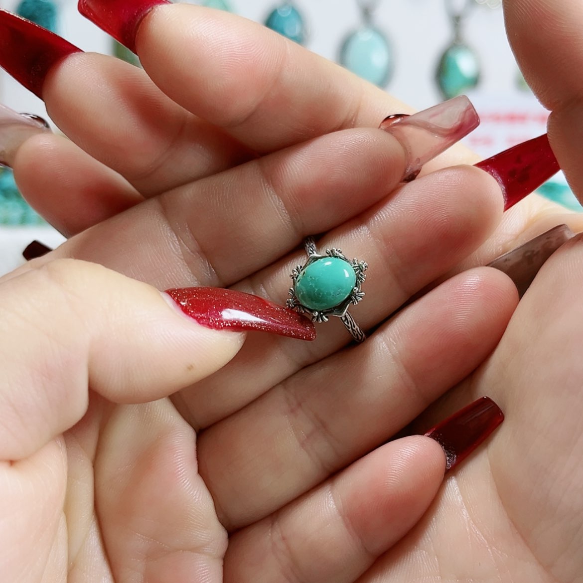 【闪购商品】南红玛瑙珠宝奇石足铂镶嵌