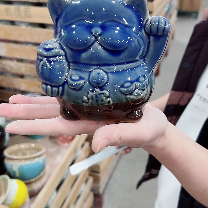 有孔.凑满10元发货多肉陶瓷花盆！