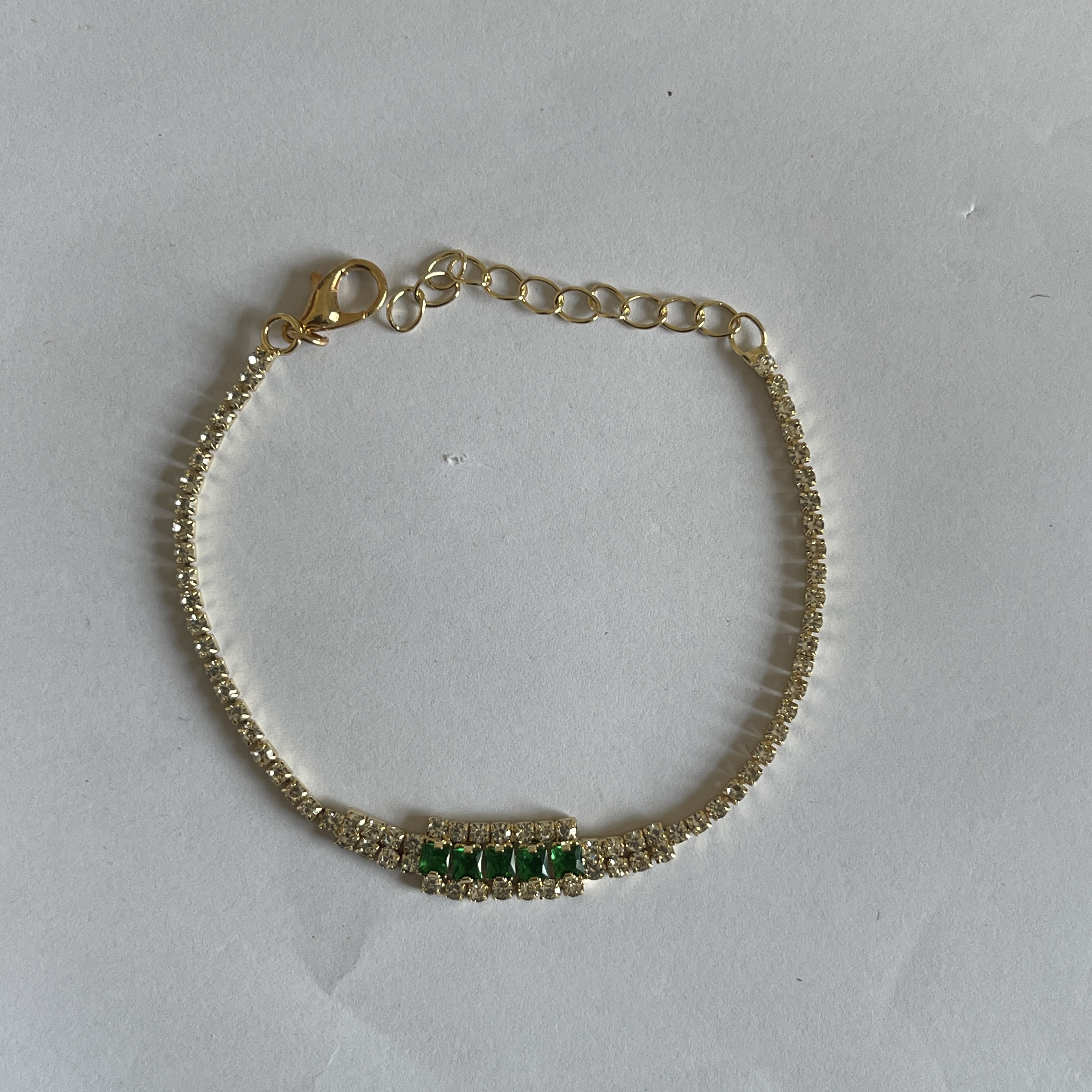 臻选手链 经典百搭设计绿色手链W994