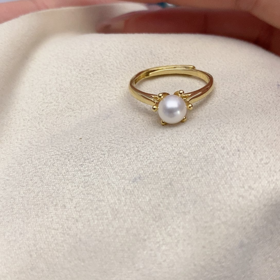 【闪购商品】淡水珍珠戒指合金