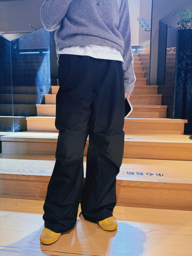 防风防水滑雪裤青少年学生冬季校裤加倍保暖摇粒绒双层工装裤加长