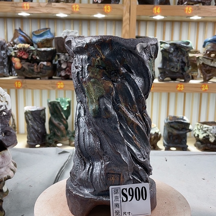 紫砂花盆手工制作默认微瑕900