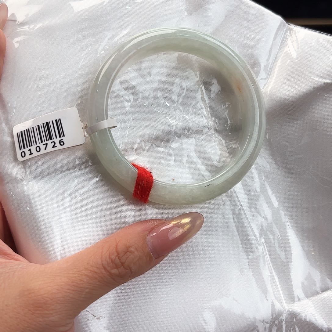 翡翠手镯未镶嵌天然缅甸A货翡翠5-52，10726