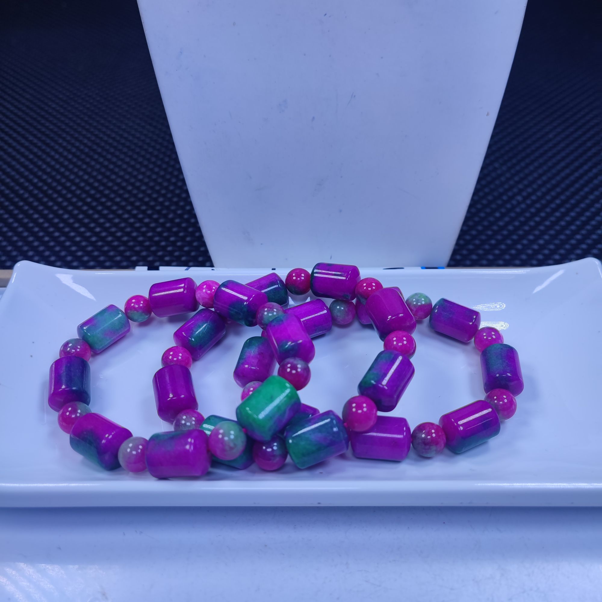 紫绿13mm桶珠手串发一条I67