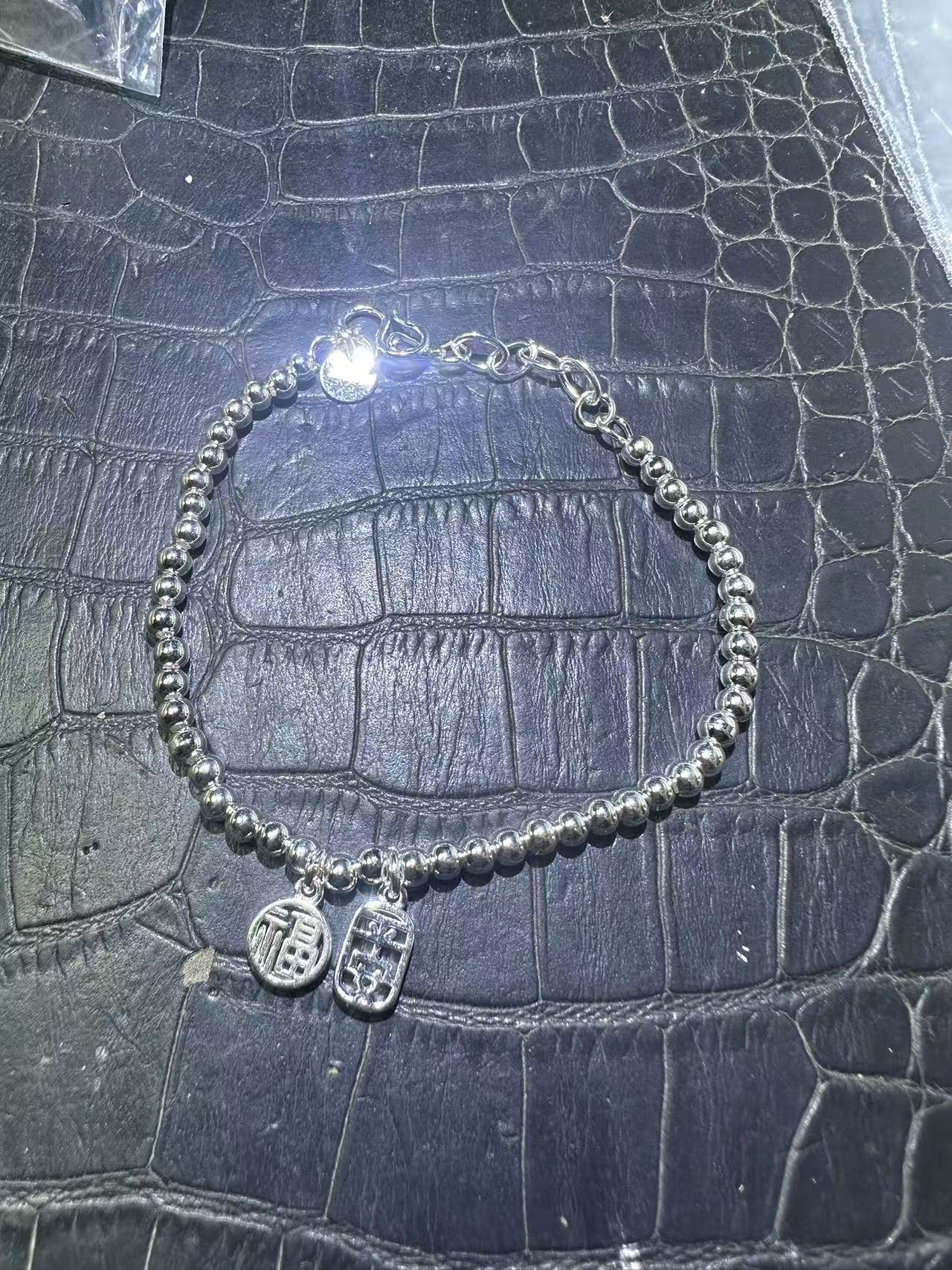 足银手链 足银亮珠手链GM-28