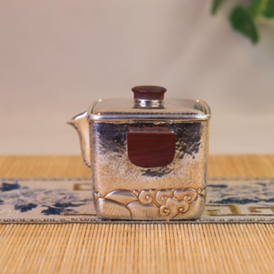 纯手工四方手抓盖碗泡茶壶中式日式全手工复古手抓壶