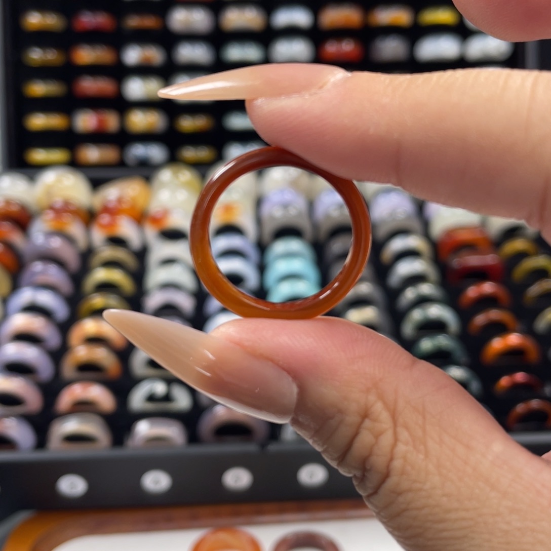 〝***ᵃ玛瑙/玉髓未镶嵌戒指