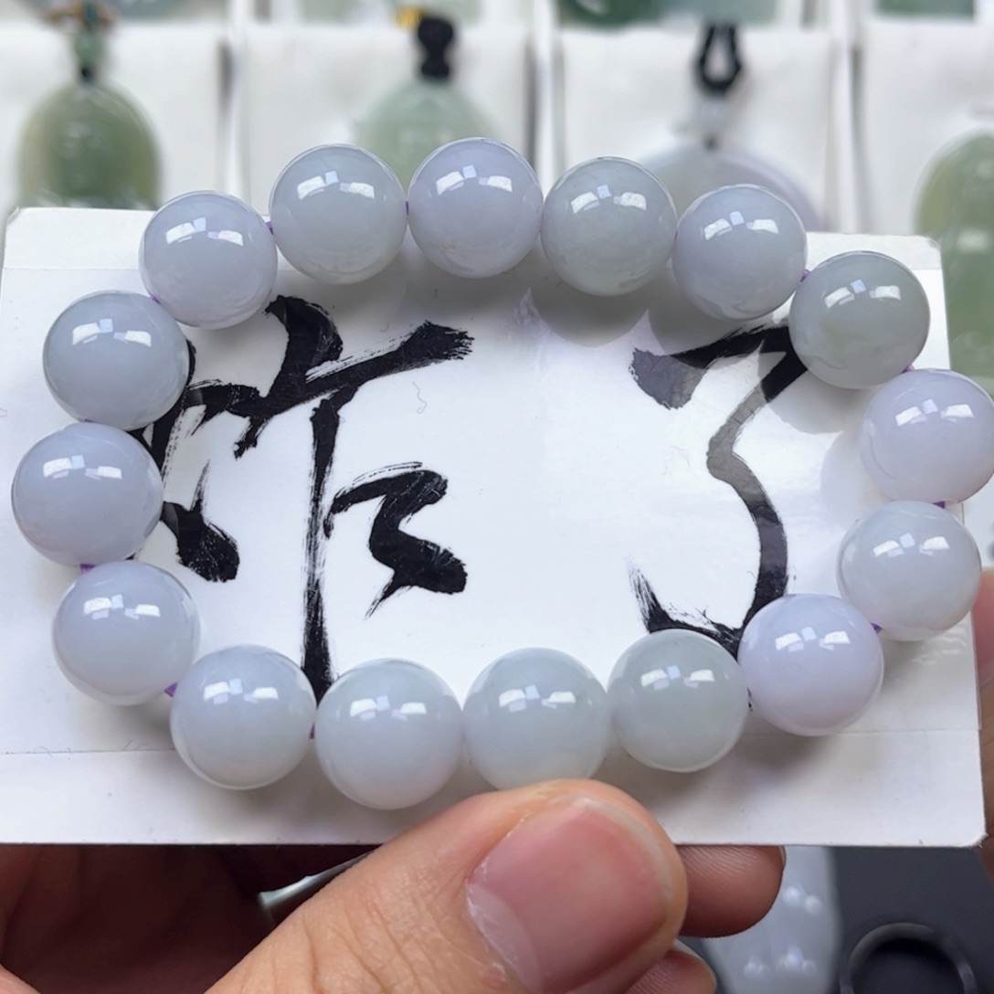 翡翠颈饰未镶嵌缅甸天然翡翠