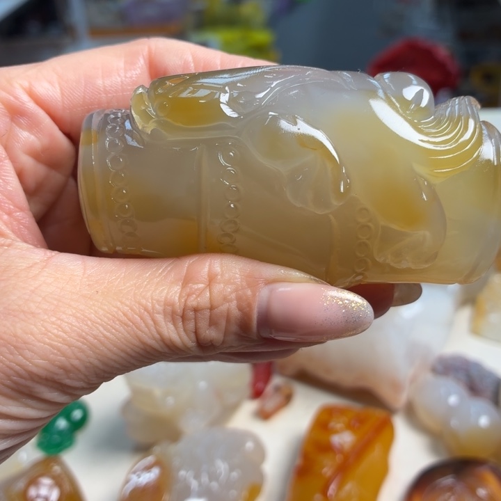 玛瑙/玉髓未镶嵌吊坠(不含链)