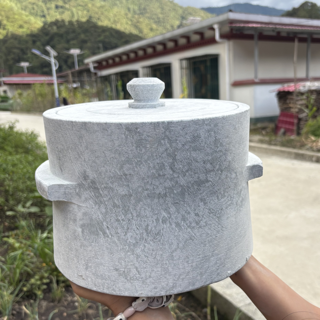 桑杰拉姆家正宗墨脱石锅特级软皂石不粘锅5L5-8人