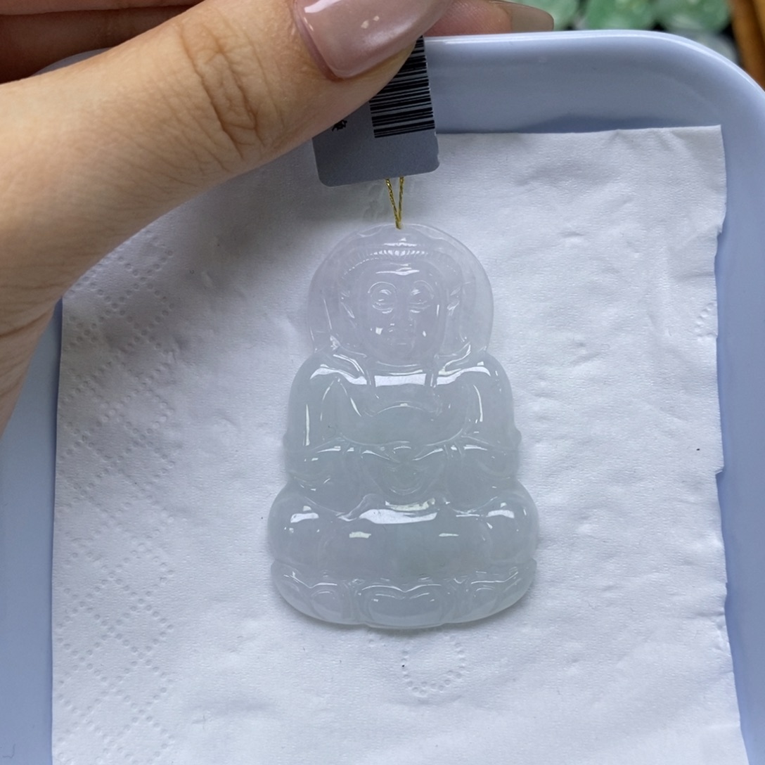 颈饰未镶嵌翡翠观音