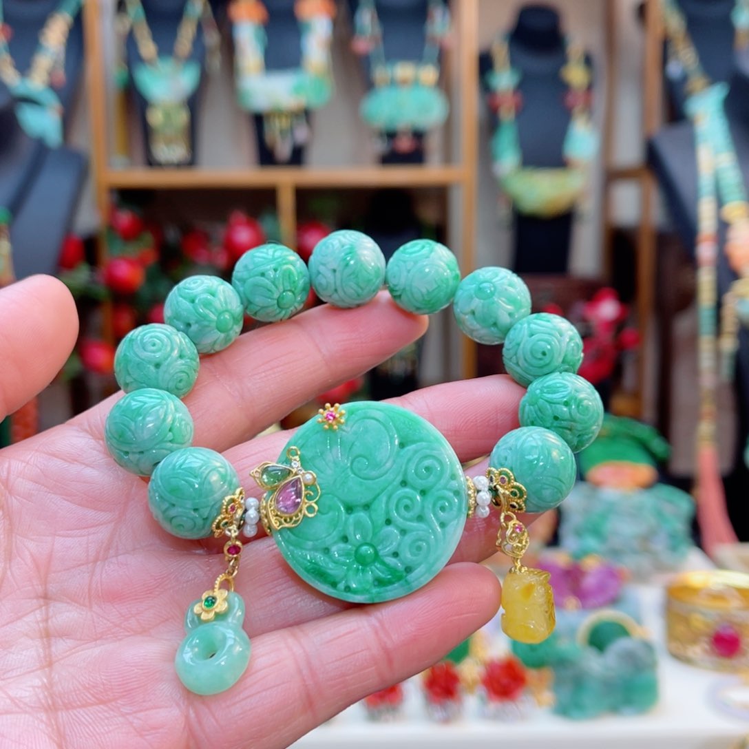 翡翠手串合金48小时鉴赏期