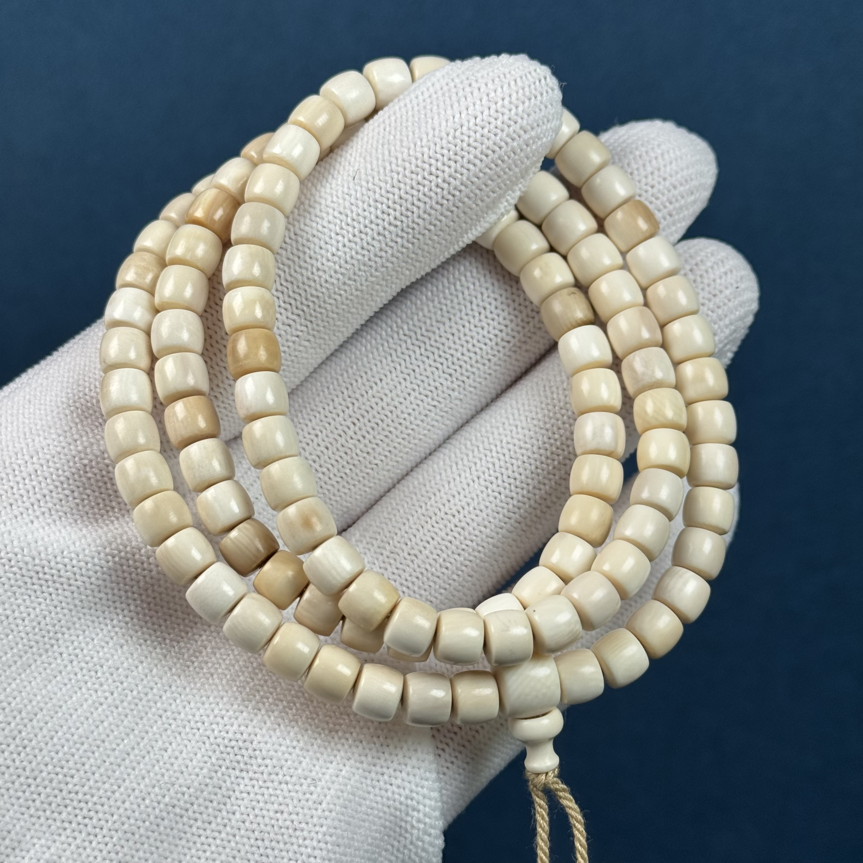 U42-55天然猛犸牙【微瑕】直切108脖挂 6*4mm支持复检假一罚十