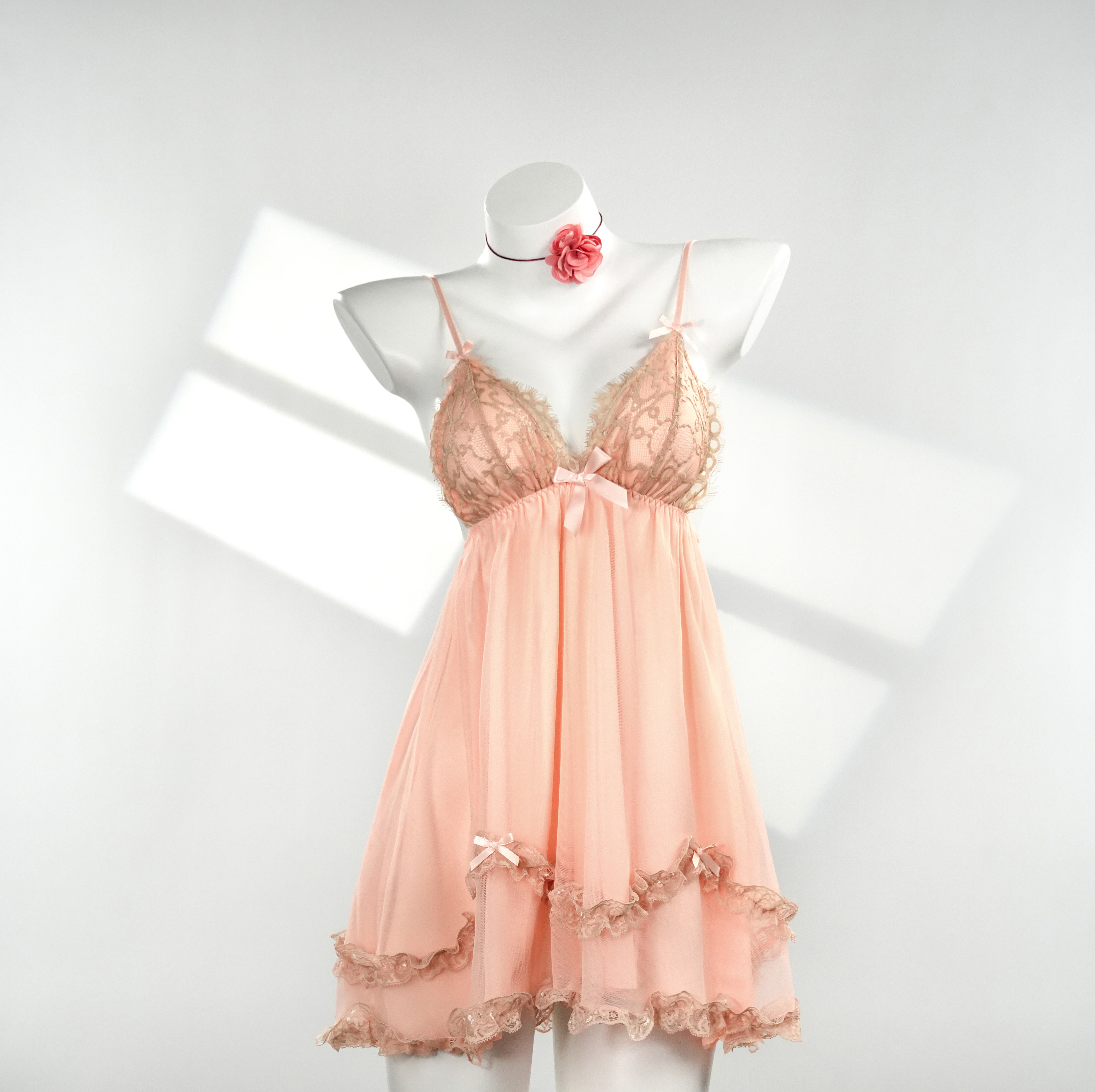 几点回家【90-220斤】GR蕾丝气质法式复古宫廷风时尚大码睡裙 P3772