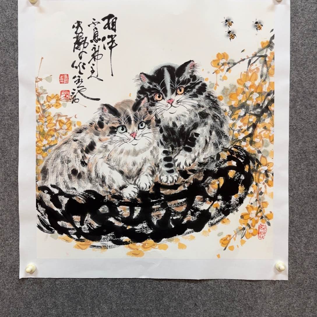国画娄鹏老师手绘作品