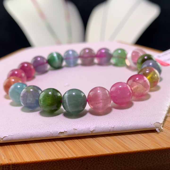 双色碧玺手链未镶嵌