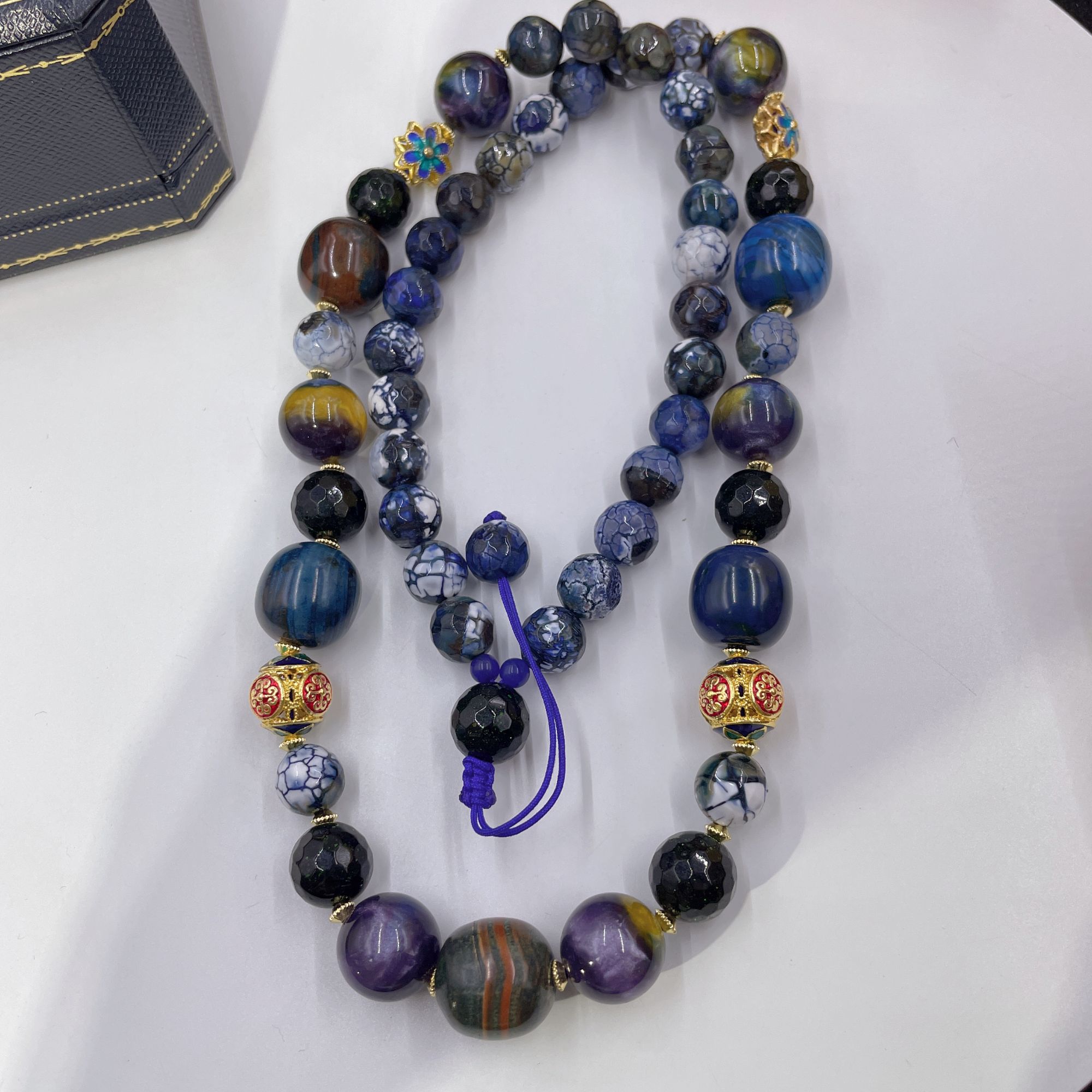 4510  蓝血海灵芝 项链百搭多样性发货