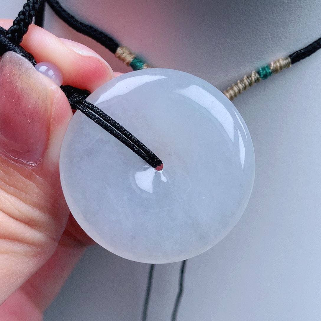 翡翠未镶嵌颈饰平安32.4-5.8