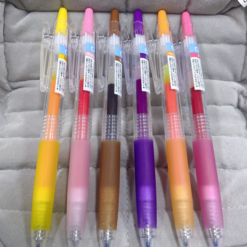 小钰百乐PILOT6支装Juice果汁笔日本彩色做笔记专用手账按动中性