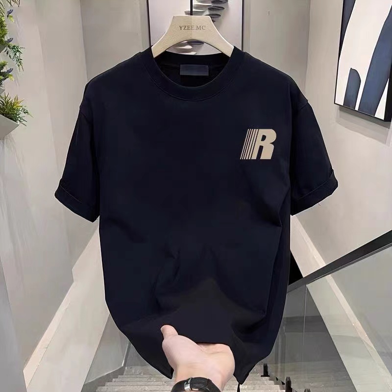 【100%纯棉】2025潮流纯棉圆领短袖百搭男女同款情侣款多种图案17