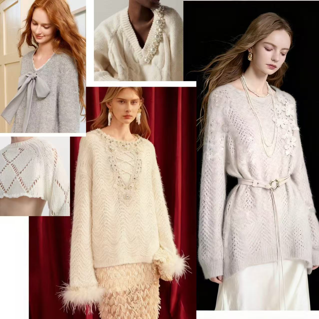 燕姐 【秋款首发】早秋法式春夏慵懒感常规款宽松休闲毛衣