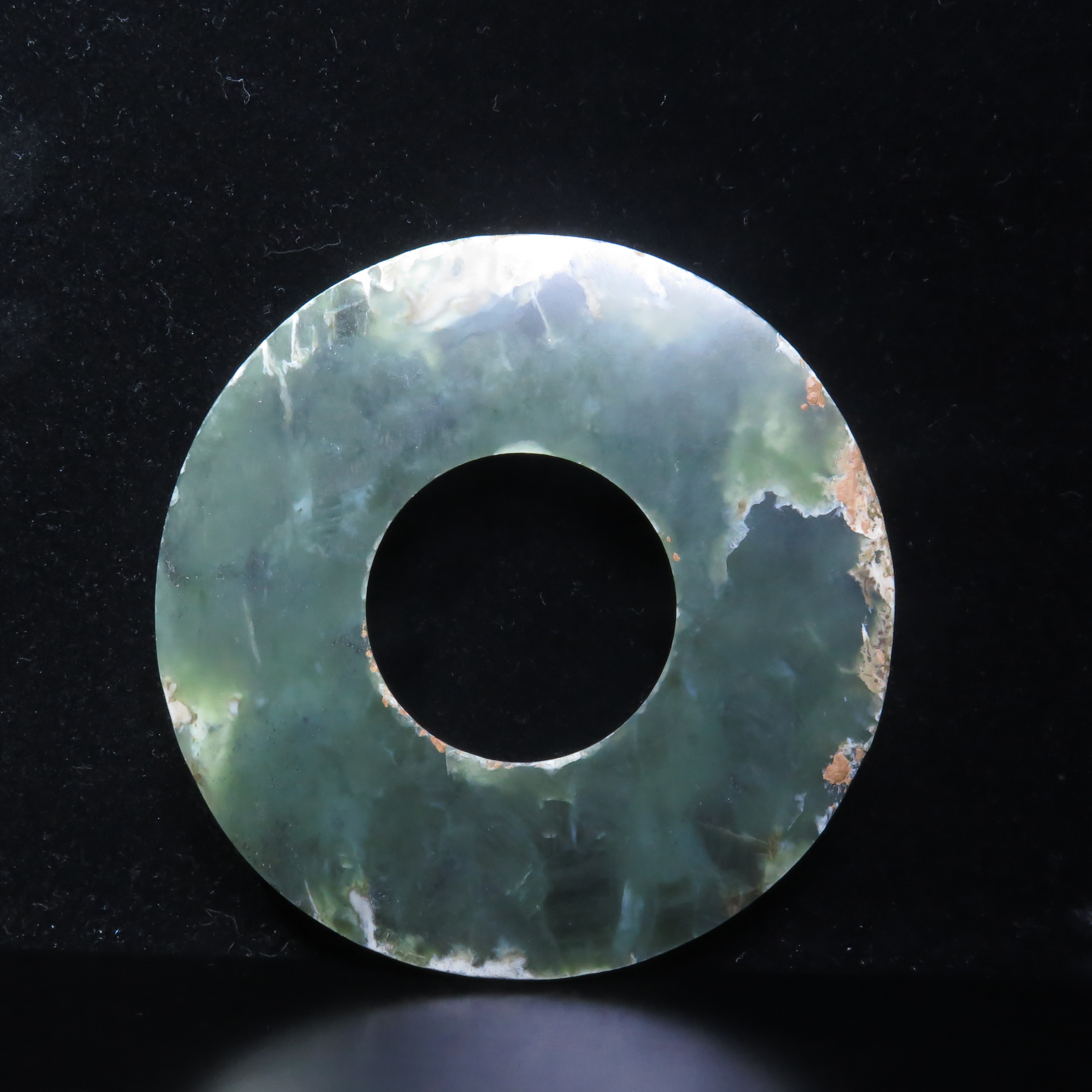 清代素玉璧/MZ517289/和田玉/民族文物